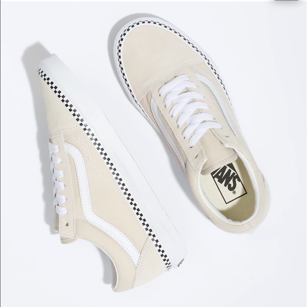 Vans Old Skool Checkerboard Foxing Turtle Dove